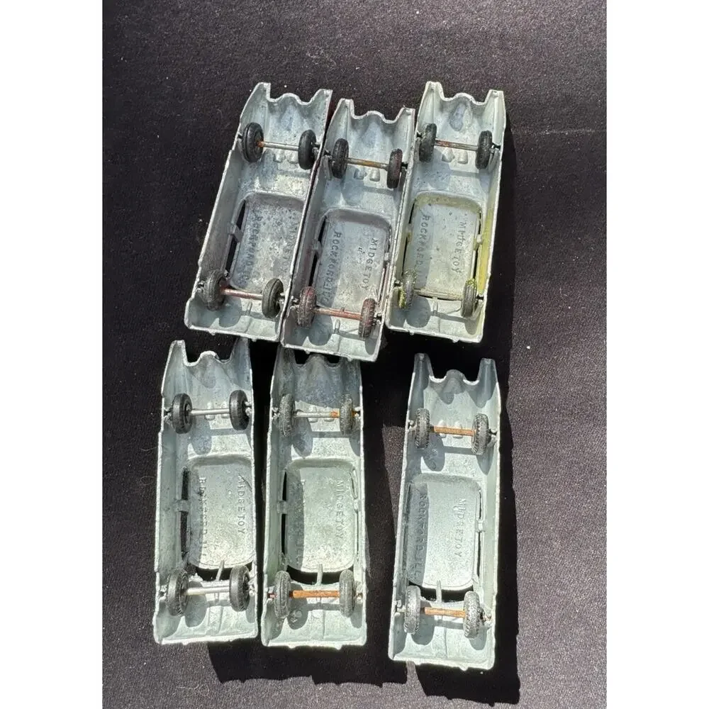 Vintage 1950s Midgetoy Futuristic Space Age Dream Car Lot Of 6 Diecast Cars Lo14